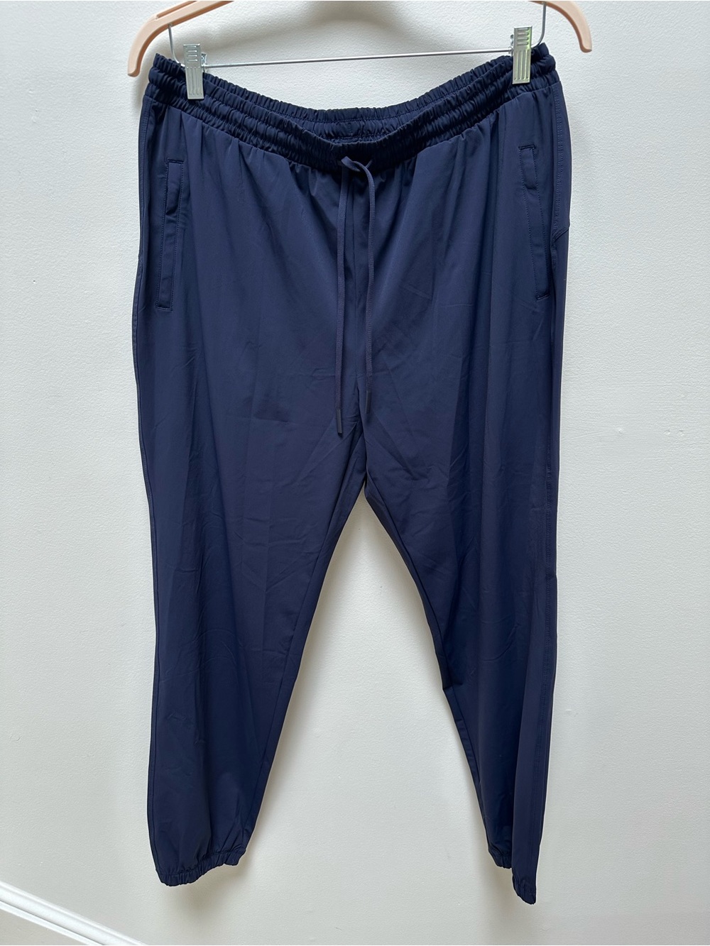Fabletics Navy Jogger Pants with Drawstring Waist